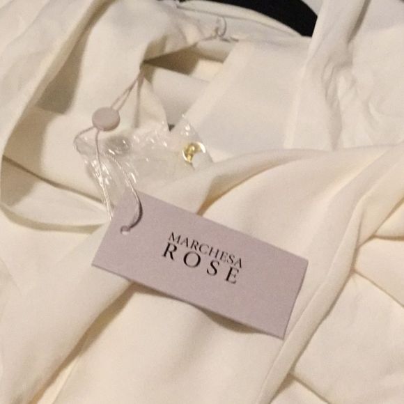 Marchesa Rose Long Sleeve Neck Tie Blouse - Picture 11 of 13